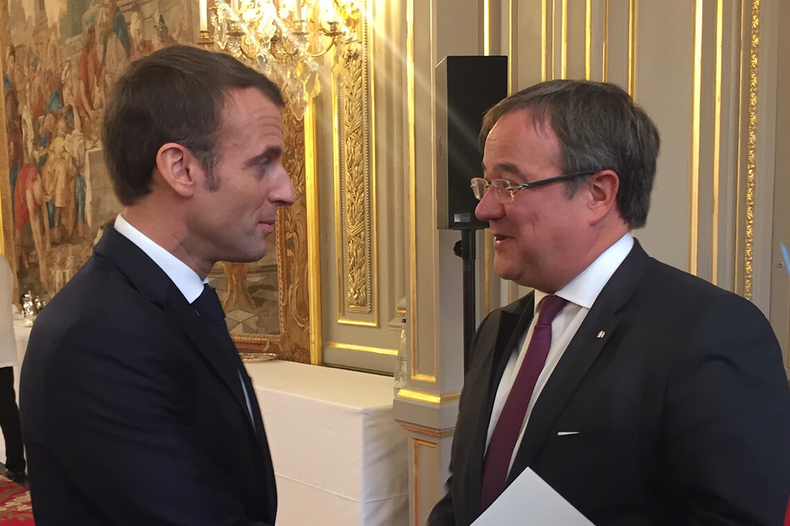 Im Elysee: Zu Gast bei Emmanuel Macron